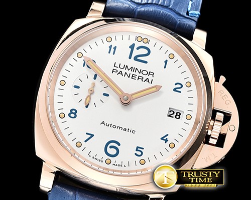 파네라이 PAM756 Luminor Due RG/LE Wht/Blue VSF Asia XXXIV -PN756LE