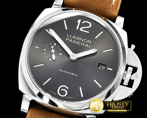 파네라이 PAM904 Luminor Due 42 Date SS/LE Grey VSF Asia XXXIV -PN904LE