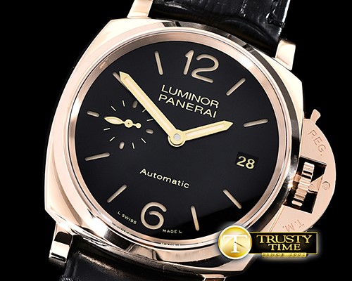 파네라이 PAM908 FU Luminor Due RG/LE Black/Num VSF Asia XXXIV -PN908LE