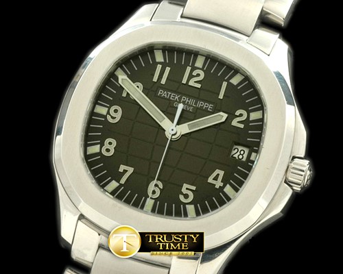 파텍필립 Aquanaut Jumbo V3 Auto SS/SS Black Swiss Eta 28242 -PP0111B