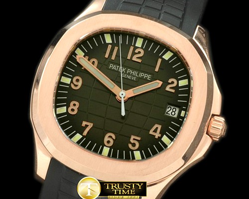 파텍필립 Aquanaut Jumbo V3 Auto RG/RU Black Asian 4813 28800 -PP0116