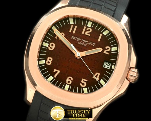 파텍필립 Aquanaut Jumbo V3 Auto RG/RU Brown Asian 4813 28800 -PP0122