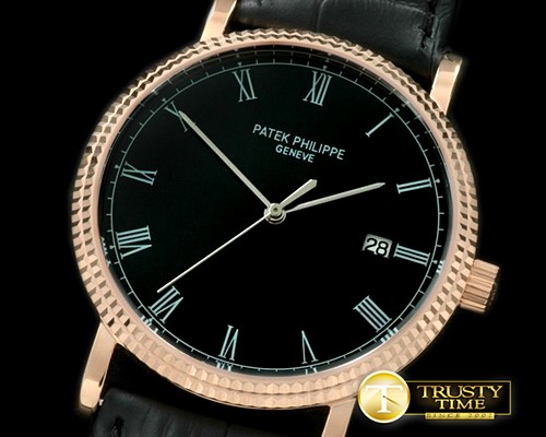 파텍필립 Calatrava Automatic RG/LE Black Asian 2824 -PP0136B