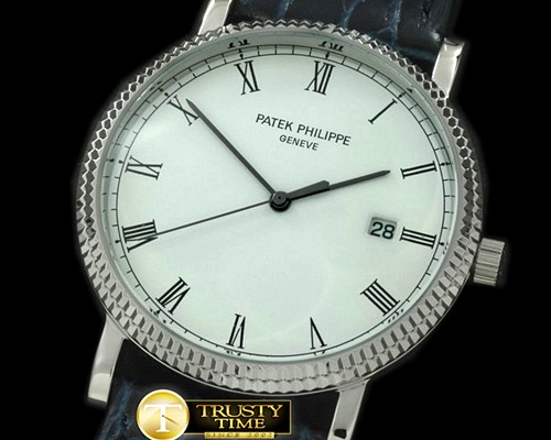 파텍필립 3919 Calatrava SS/LE White Roman Quartz -PP0141G