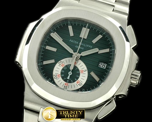 파텍필립 Nautilis Chrono SS/SS Blue A7750 -PP0143