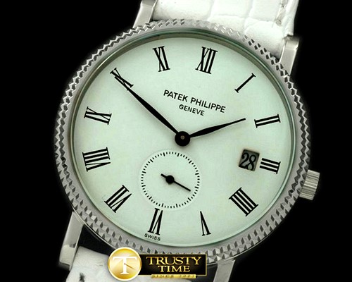 파텍필립 Calatrava SS/LE White Roman Quartz -PP0144