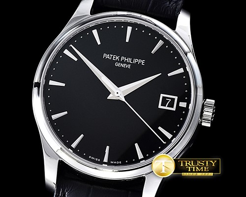 파텍필립 Calatrava Officer SS/LE Black BP Jap M9015 -PP0198B