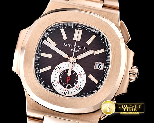 파텍필립 5980 Nautilis Chrono RG/RG Brown BP A7750 -PP0199C