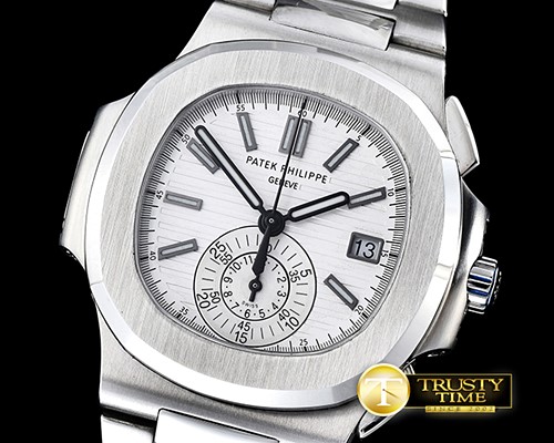 파텍필립 5980 Nautilis Chrono SS/SS White BP A7750 -PP0200B