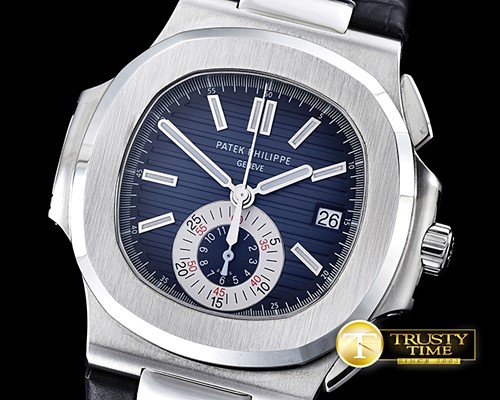 파텍필립 5980 Nautilis Chrono SS/LE Blue BP A7750 -PP0201B