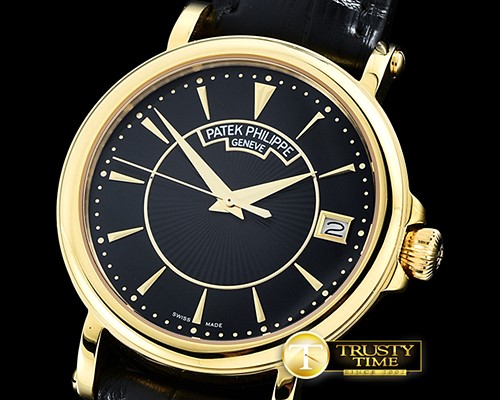 파텍필립 5153 Calatrava YG/LE Black Asia 2824 Mod -PP0204A