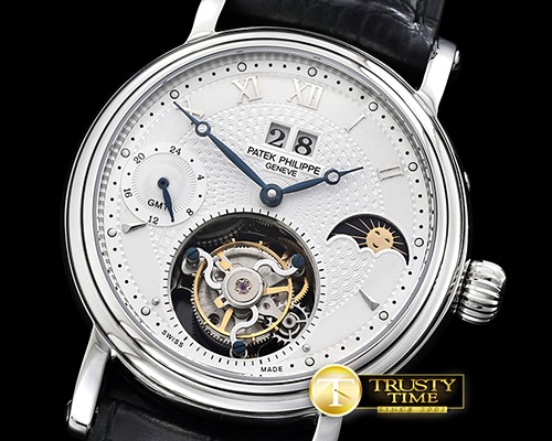 파텍필립 MoonPhase Day/Night SS/LE WhiteAsia HW Tourbillon -PP0247A
