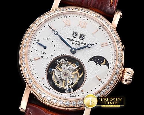 파텍필립 MoonPhase Day/Night Diam RG/LE WhiteAsia HW Tourb -PP0248B
