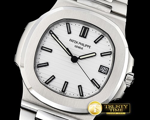 파텍필립 Nautilus Mens 40mm SS/SS White Stk PF Miyota 9015 Mod -PP0260