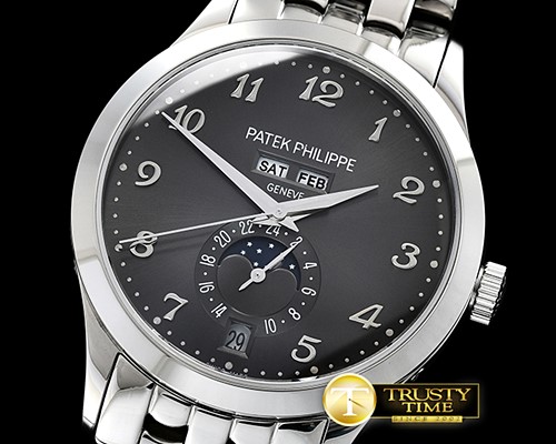 파텍필립 Complication GMT Moonphase 5396G SS/SS Blk/Num MY9015 -PP0263B