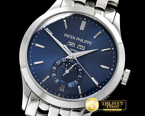 파텍필립 Complication GMT Moonphase 5396G SS/SS Blue MY9015 -PP0263C