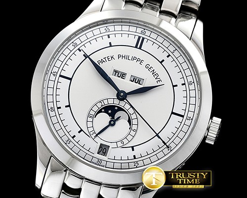 파텍필립 Complication GMT Moonphase 5396G SS/SS Wht/Num MY9015 -PP0263D