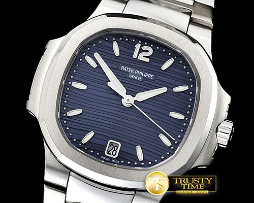 파텍필립 Nautilus 7018 Ladies 33mm SS/SS Blue PF MY9015 -PP0266C