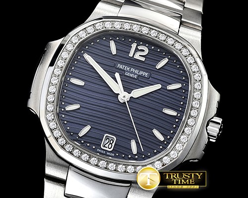 파텍필립 Patek Nautilus 33mm Diam SS/SS Blue PF Miyota 9015 -PP0271C