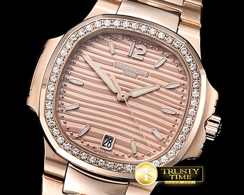파텍필립 Patek Nautilus 33mm Diam RG/RG Rose Gold PF Miyota 9015 -PP0272A