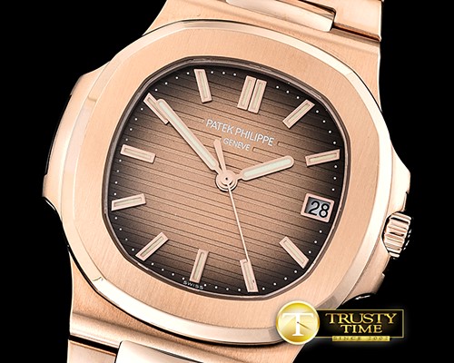파텍필립 Nautilus 5711 40mm RG/RG Brown Stks PF Miyota 9015 Mod -PP0273