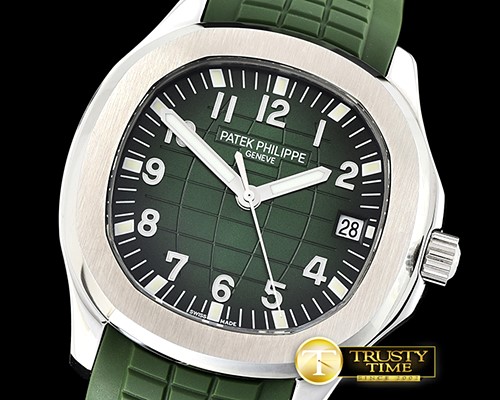 파텍필립 Aquanaut Ref.5167 SS/RU Green/Num MPF Miyota 9015 Mod -PP0275