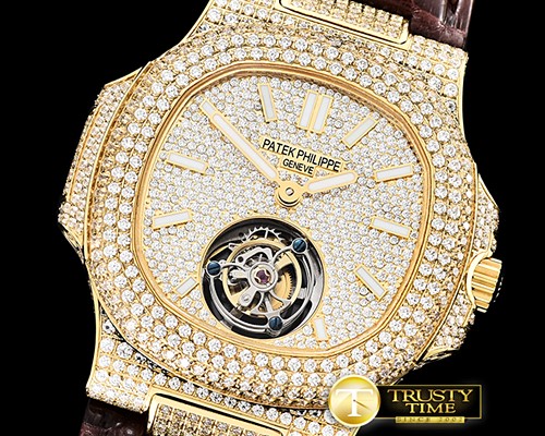 파텍필립 Nautilus Jumbo 5711 Tourbillon Diams YG/LE Tourbillon -PP0278C