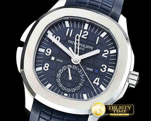 파텍필립 Travel Time Aquanaut 5164A SS/RU Blue Asia 23J Mod -PP0279A