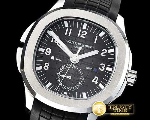 파텍필립 Travel Time Aquanaut 5164A SS/RU Black Asia 23J Mod -PP0279B