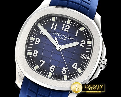 파텍필립 Aquanaut Ref.5167 SS/RU Blue/Num PF Asia 2824 Mod -PP0281C