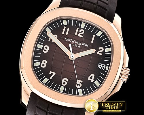 파텍필립 Aquanaut Ref.5167 RG/RU Brown/Num PF Asia 2824 Mod -PP0283