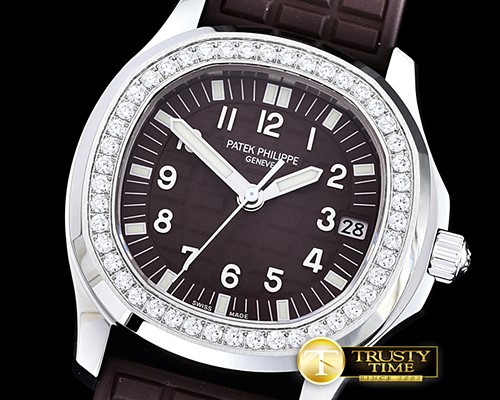 파텍필립 Aquanaut Midsize 5069A Diams SS/RU Brown MY9015 Mod -PP0287A