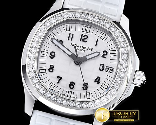 파텍필립 Aquanaut Midsize 5069A Diams SS/RU White MY9015 Mod -PP0287B