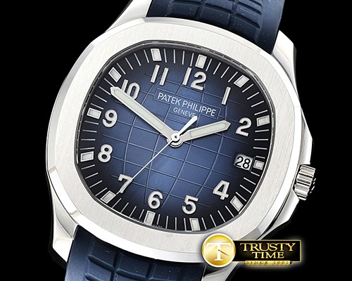 파텍필립 Aquanaut Ref.5168 42mm SS/RU Blue/Num PF Asia 2824 Mod -PP0288