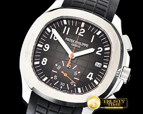 파텍필립 Aquanaut Chronograph 5968A SS/RU (Blk) Grey YLF A7750 -PP0290A
