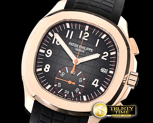 파텍필립 Aquanaut Chronograph 5968A RG/RU (Blk) Grey YLF A7750 -PP0293A