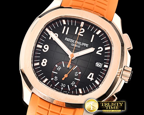 파텍필립 Aquanaut Chronograph 5968A RG/RU (Org) Grey YLF A7750 -PP0293B