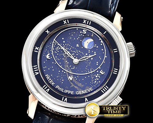 파텍필립 Celestial Sky Moon 5102PR RG/SS/LE Blue MY9015 Mod -PP0296C