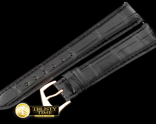 파텍필립 Black Croc Strap RG 20/16/ Insignia Buckle -PPACC004A