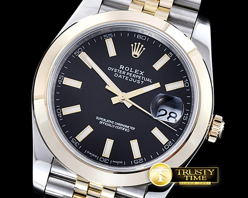 롤렉스 DateJust 2 Wrap YG/SS Smt Blk Stk Jub Noob A3235 -R2DJ0199D