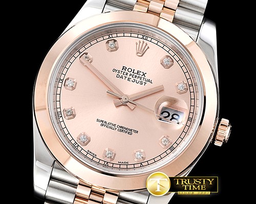 롤렉스 DJ2 41mm 18K Wrapped RG/SS Rose Diam Noob A3235 Mod -R2DJ0200G