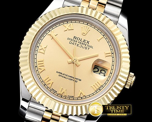 롤렉스 DJ2 41mm Jub Flt YG/SS Gold Roman BP A3235 Mod -R2DJ0211A
