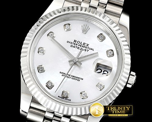 롤렉스 DJ2 41mm Jub Flt SS/SS White MOP Noob A3235 -R2DJ0227D