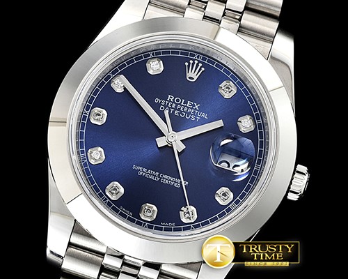 롤렉스 DJ2 41mm Jub Smt SS/SS Blue Diam Noob A3235 -R2DJ0228D