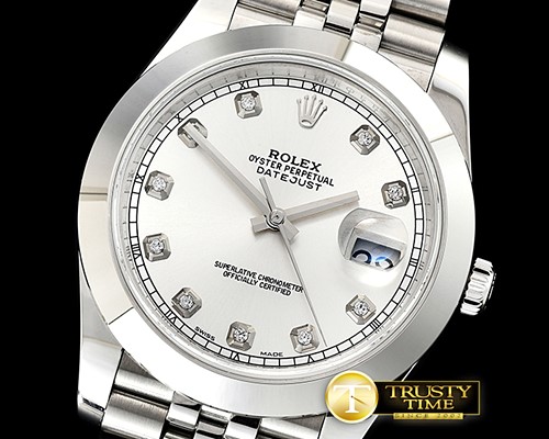 롤렉스 DJ2 41mm Jub Smt SS/SS Silver Diam Noob A3235 -R2DJ0228E
