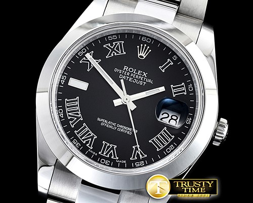 롤렉스 DJ2 41mm Oyt Smt SS/SS Blk Roman BP Asia 2813 -R2DJ0234