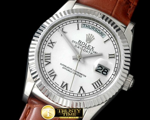 롤렉스 DayDate Fluted White Roman SS/LE Asian 2813 -RDD0188J