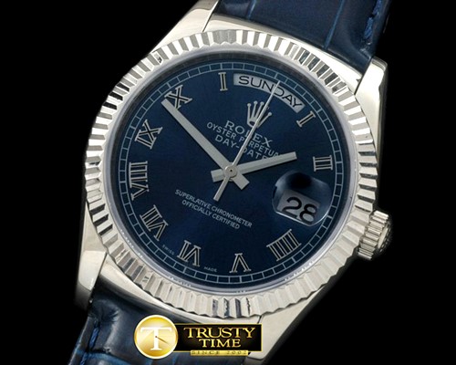 롤렉스 DayDate Fluted Blue Roman SS/LE Asian 2813 -RDD0190G