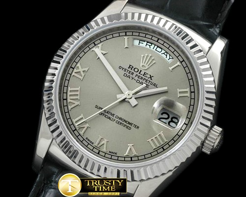 롤렉스 DayDate Fluted Grey Roman SS/LE Asian Eta 2836 -RDD0191C