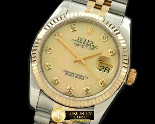 롤렉스 SS/YG Jubilee MOP Gold Diamond Swiss Eta 28362 -RDJ0203A